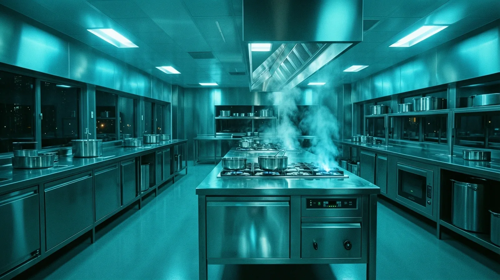 Intense kitchen lab environment